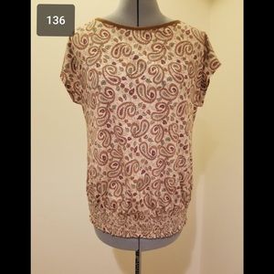 Ralph Lauren tan print shirt